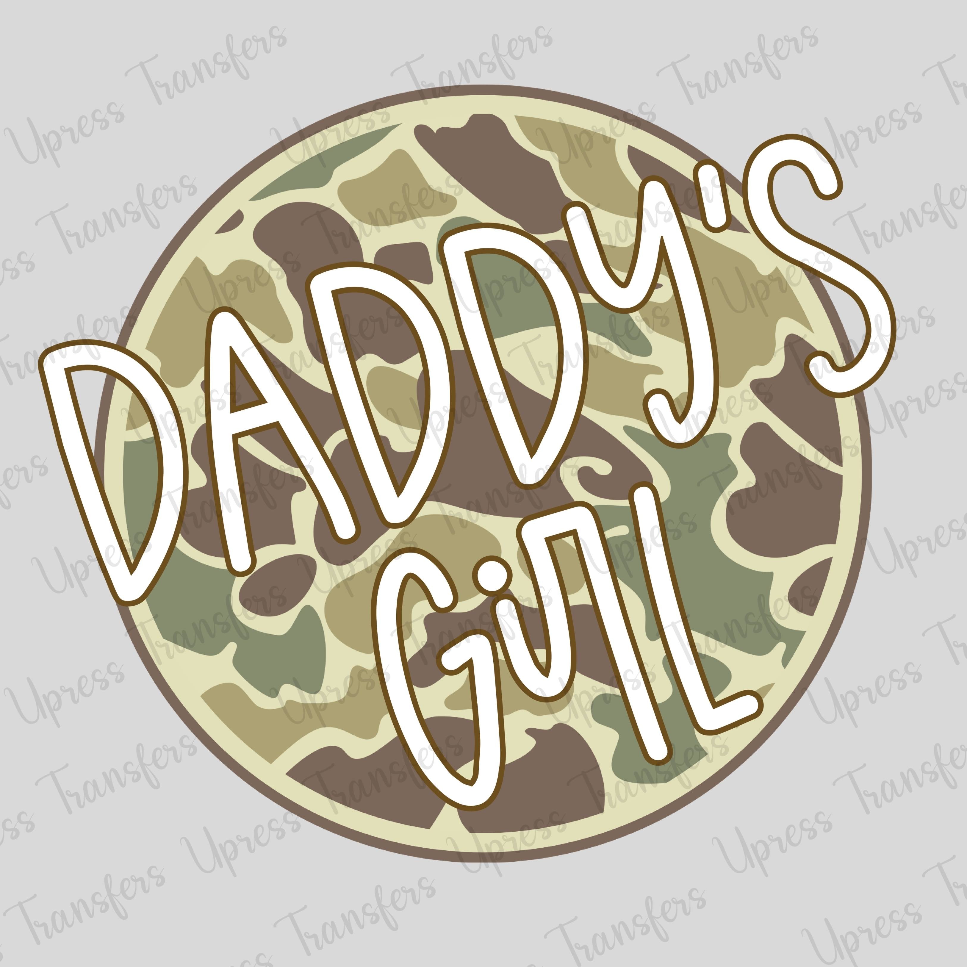 Daddy Girl Camo Circle