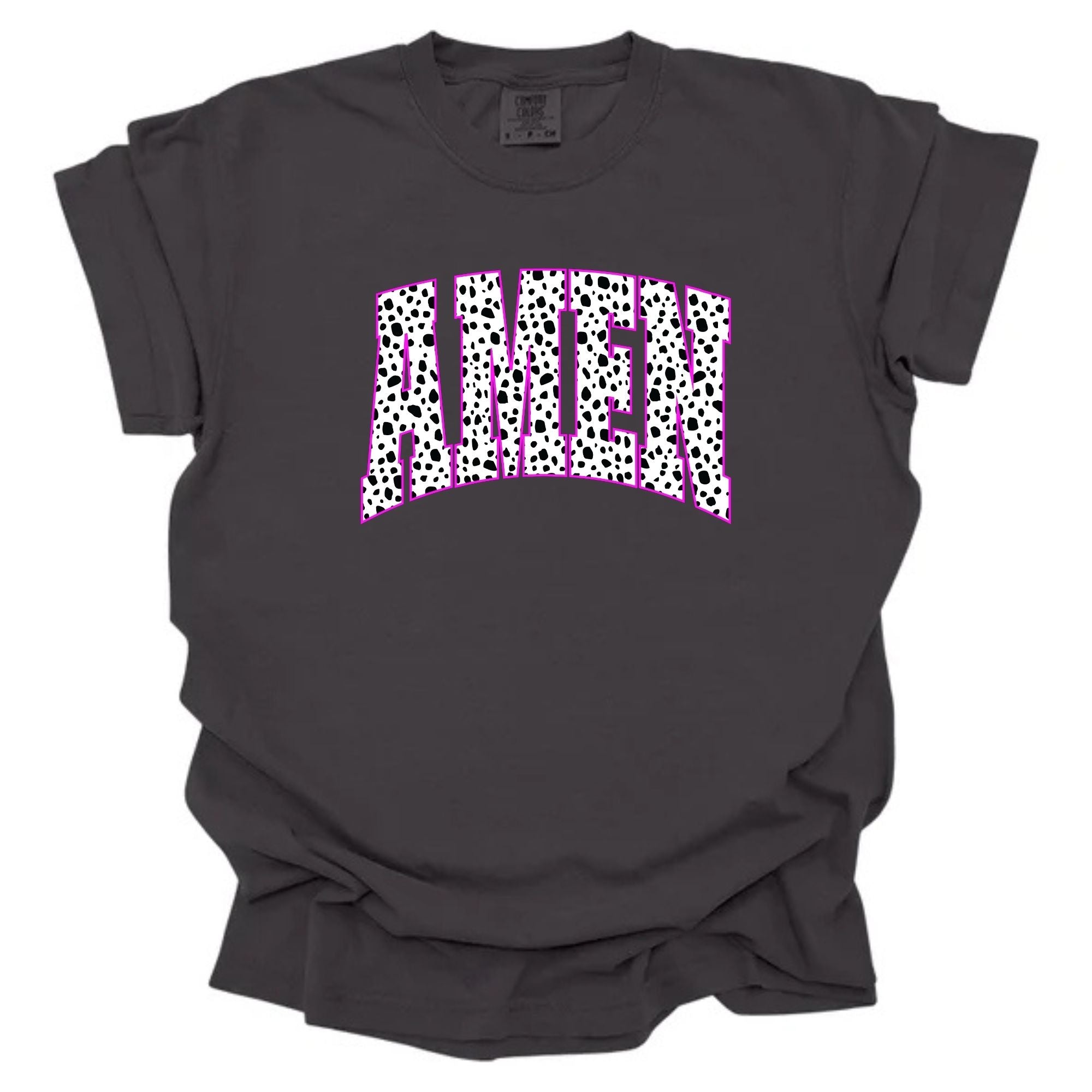 Dalmatian Amen Pink Outline