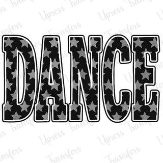 Dance Star Pattern Black
