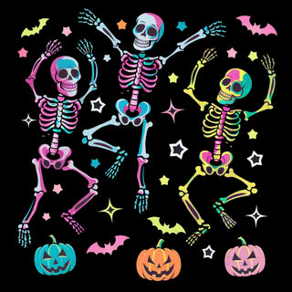 Dancing Multicolored Skeletons