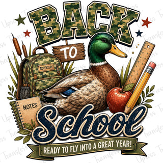 Dark Camo Duck Back To School