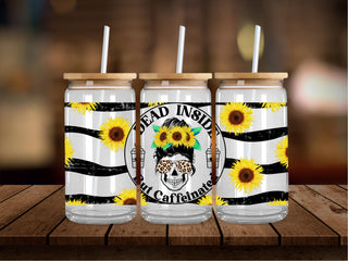 Dead Inside Sunflowers 16 Oz Wrap