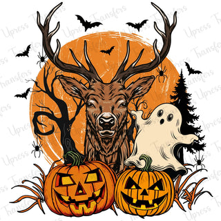 Deer Ghosts Pumpkins