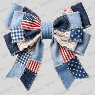 Denim American Bow