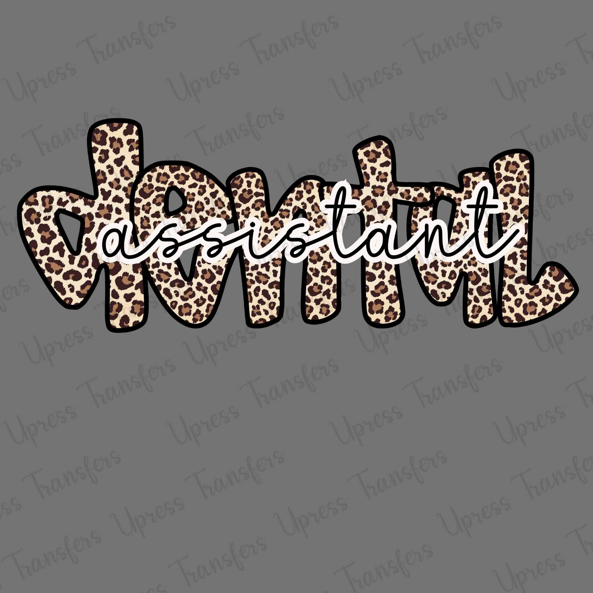 Dental Assistant Cheetah Words