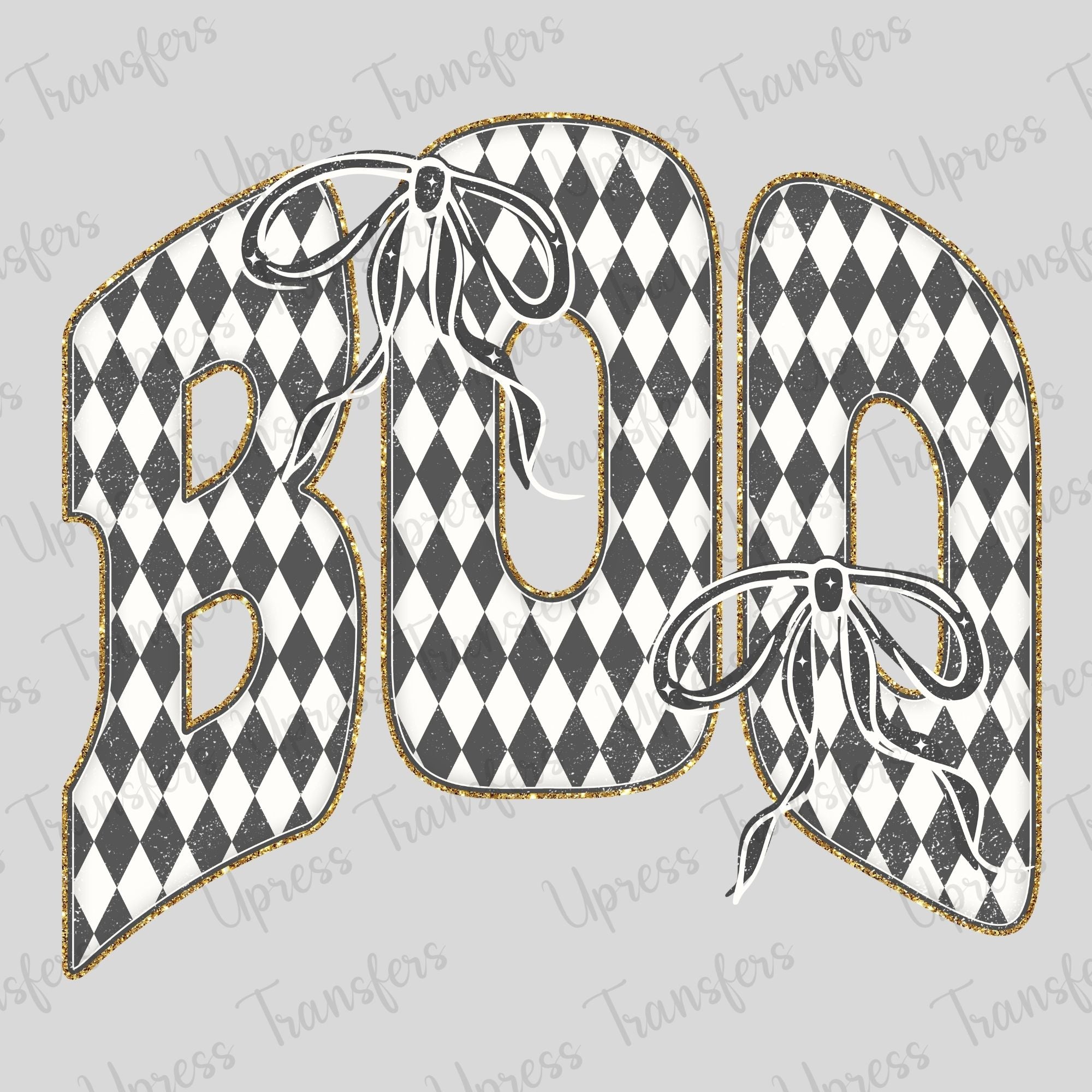 Diamond Patterned Boo
