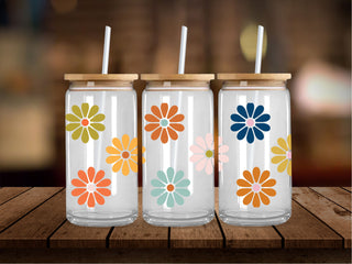 Different Colored Flowers 16 Oz Wrap