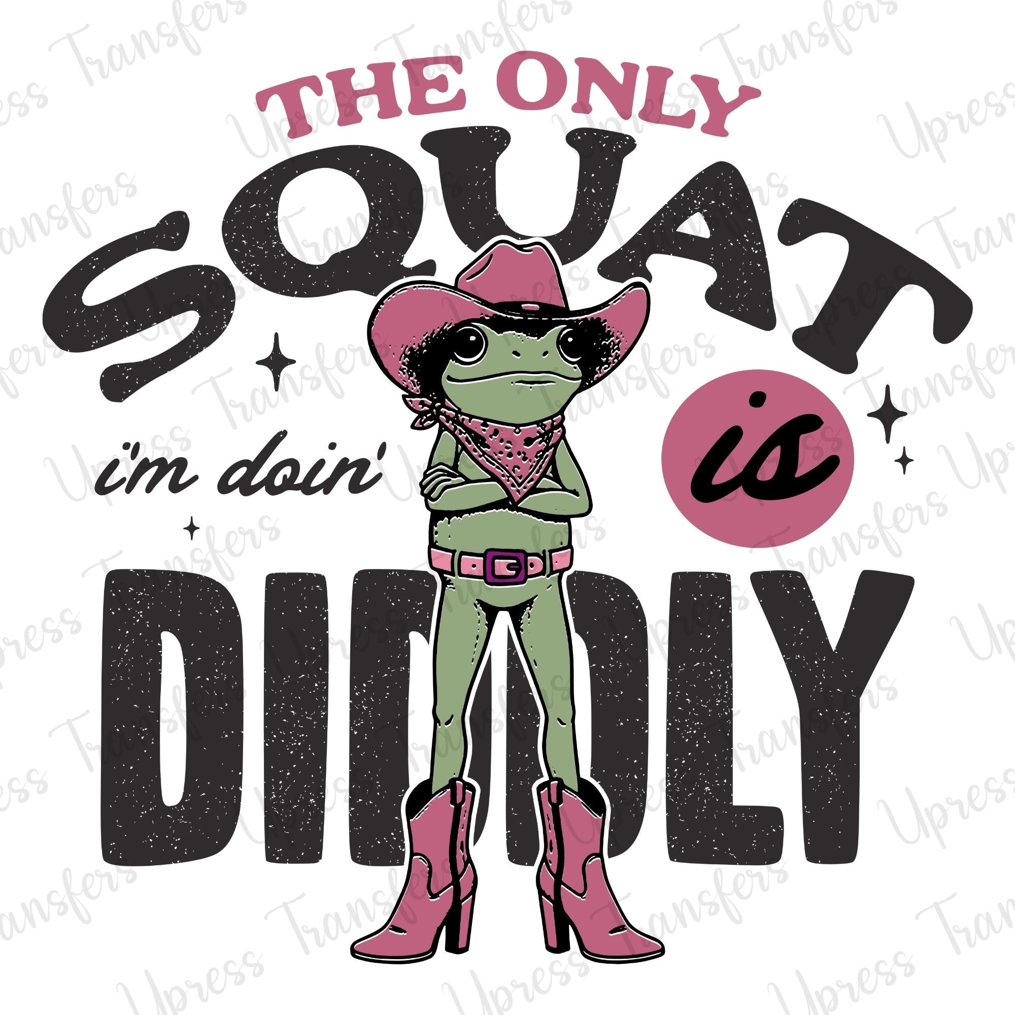 Diidly Squat Frog Funny