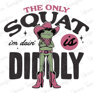 Diidly Squat Frog Funny