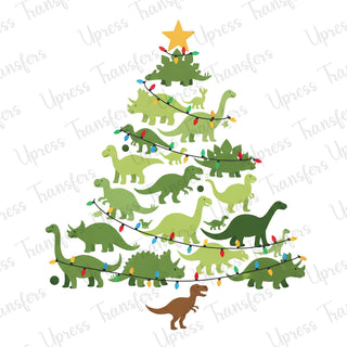 Dino Christmas Tree Green