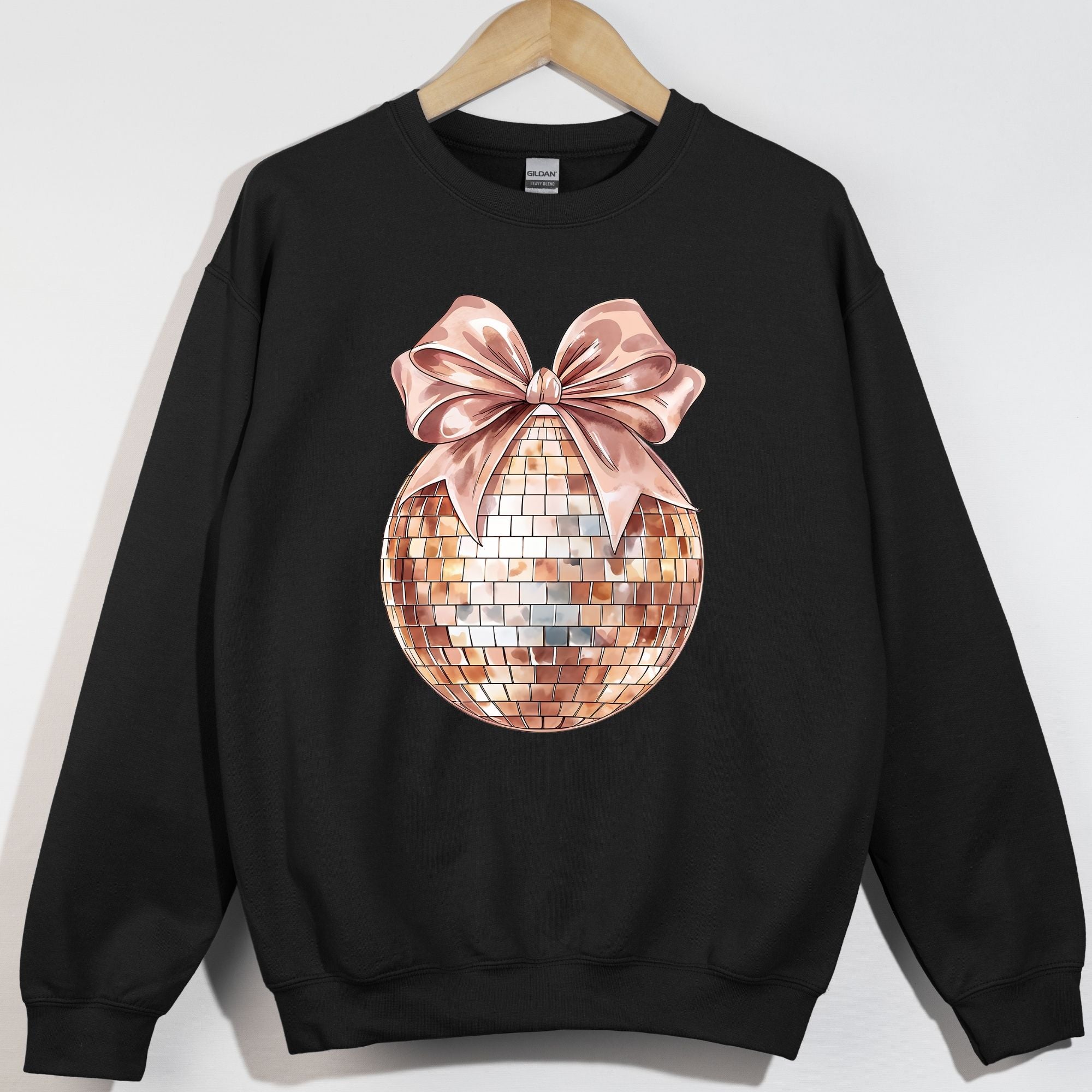 Disco Bow Ball Champagne Pink