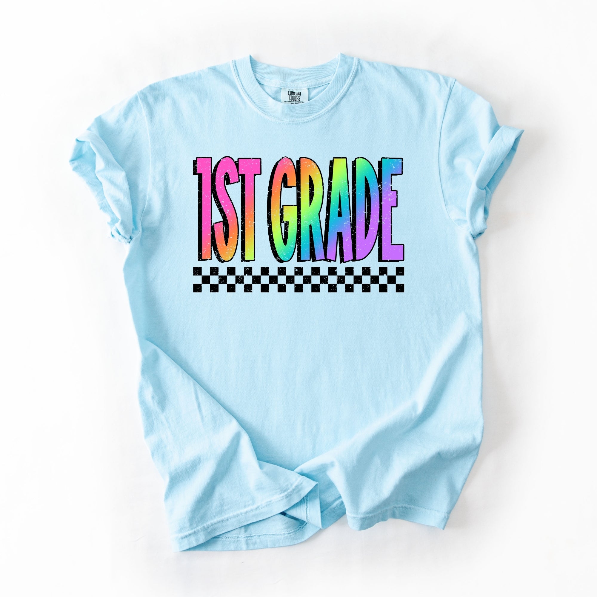 Distress First Grade Rainbow