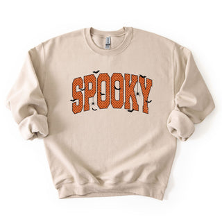 Distressed Black Polka Dotted Spooky