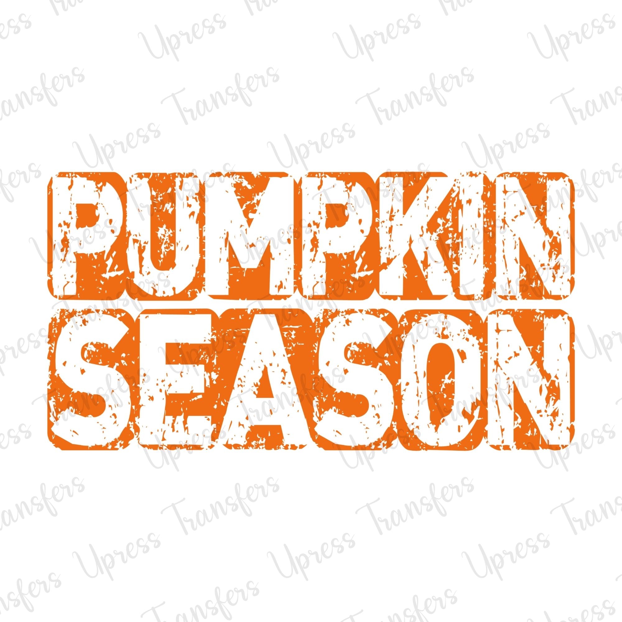 Distressed Block Letters Pumpkin Season