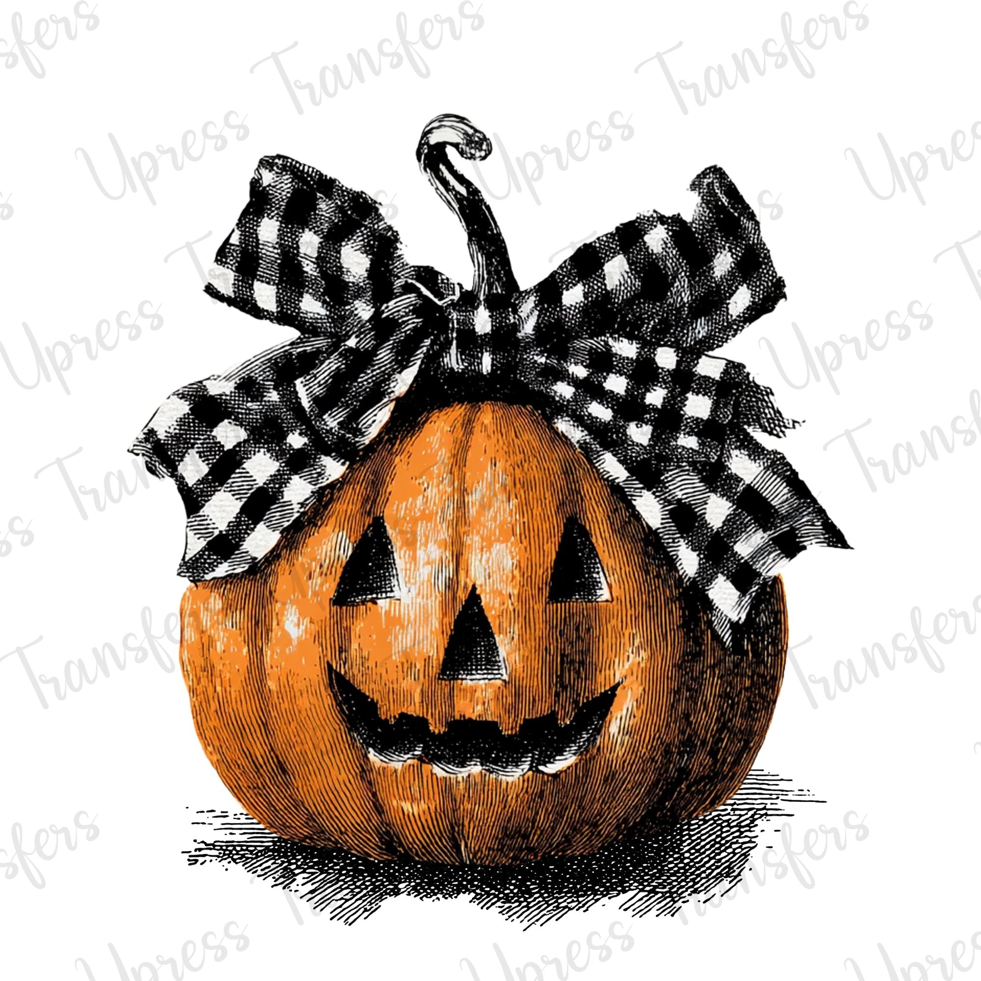 Distressed Buffalo Plaid Pumpkkin