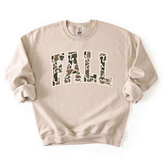 Distressed Camo Fall Varsity