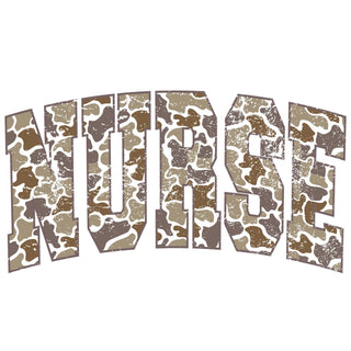 Distressed Camo Nurse