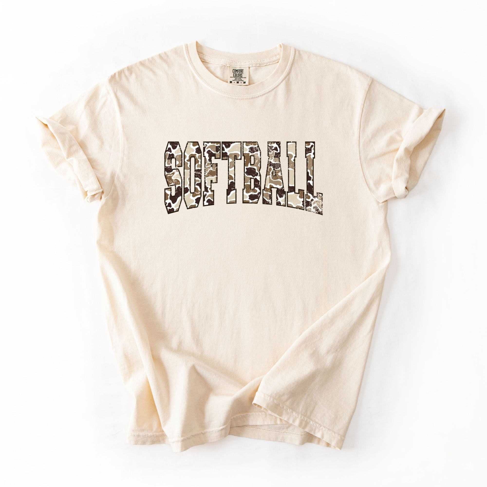 Distressed Camo Softball