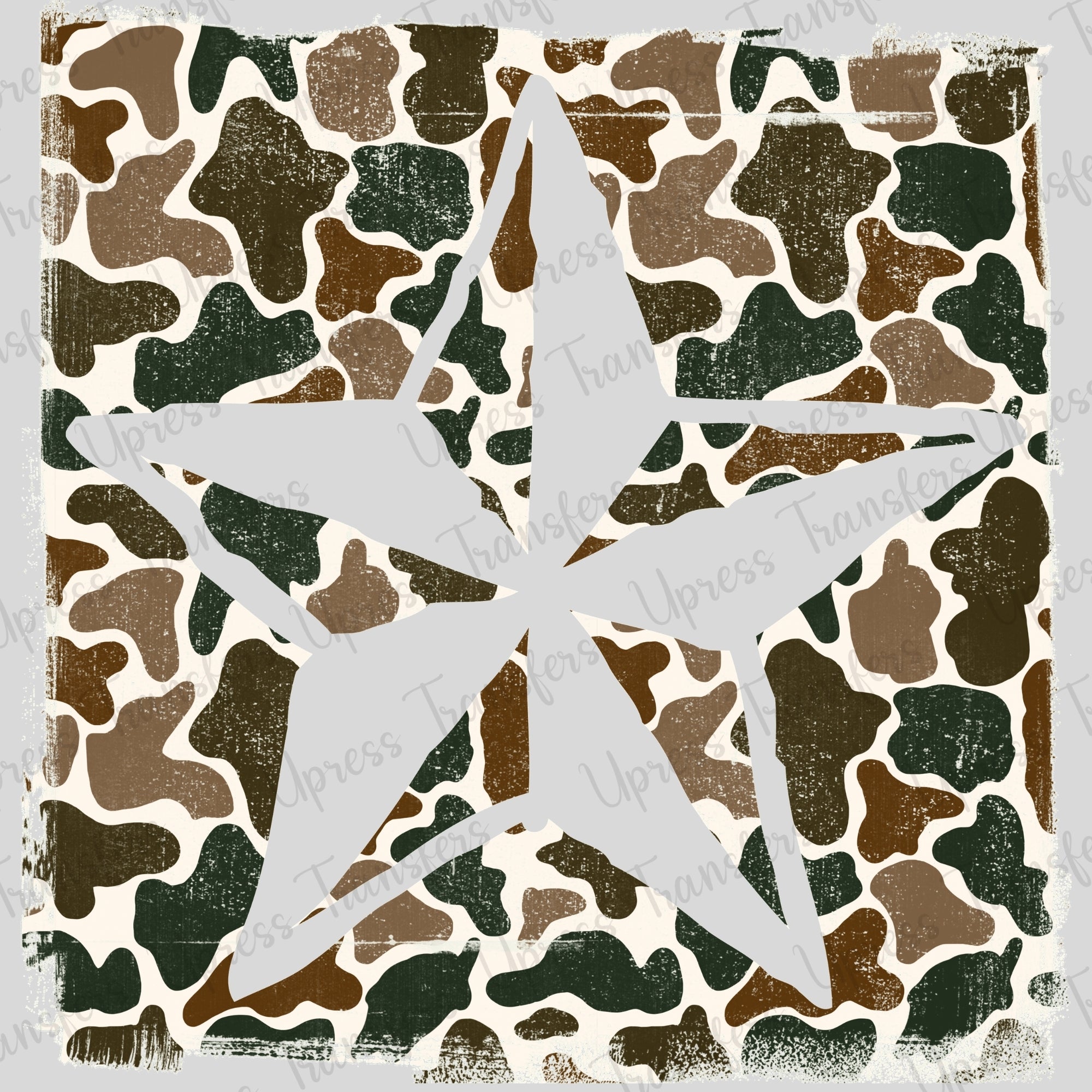 Distressed Camo Star