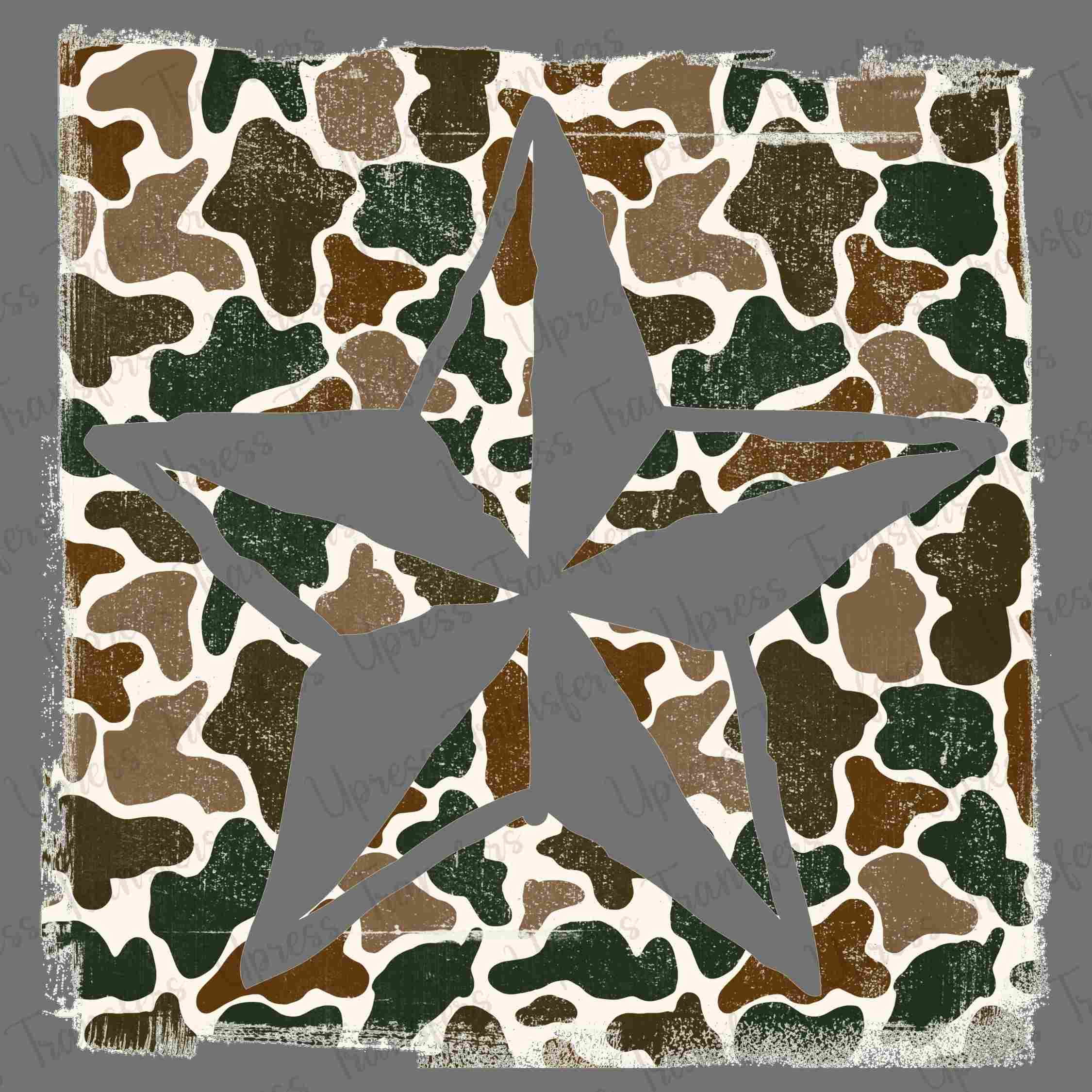 Distressed Camo Star