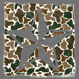 Distressed Camo Star