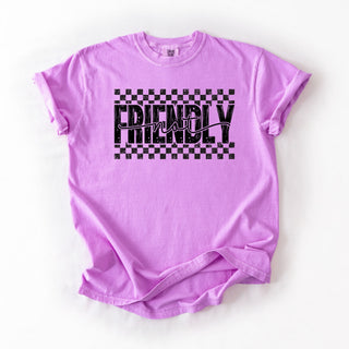 Distressed Checkered Not Friendly