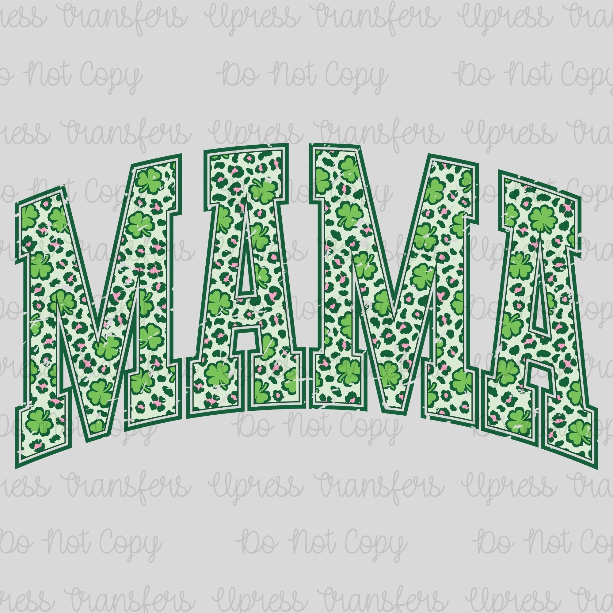Distressed Clover Mama