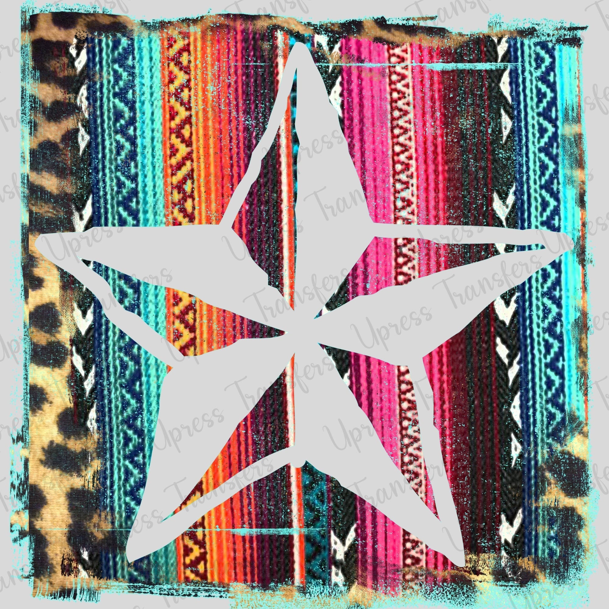 Distressed Colorful Star