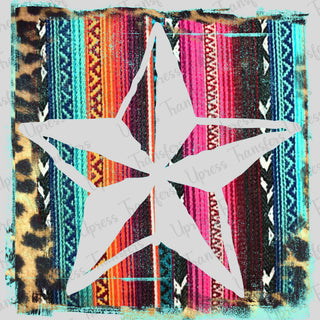 Distressed Colorful Star