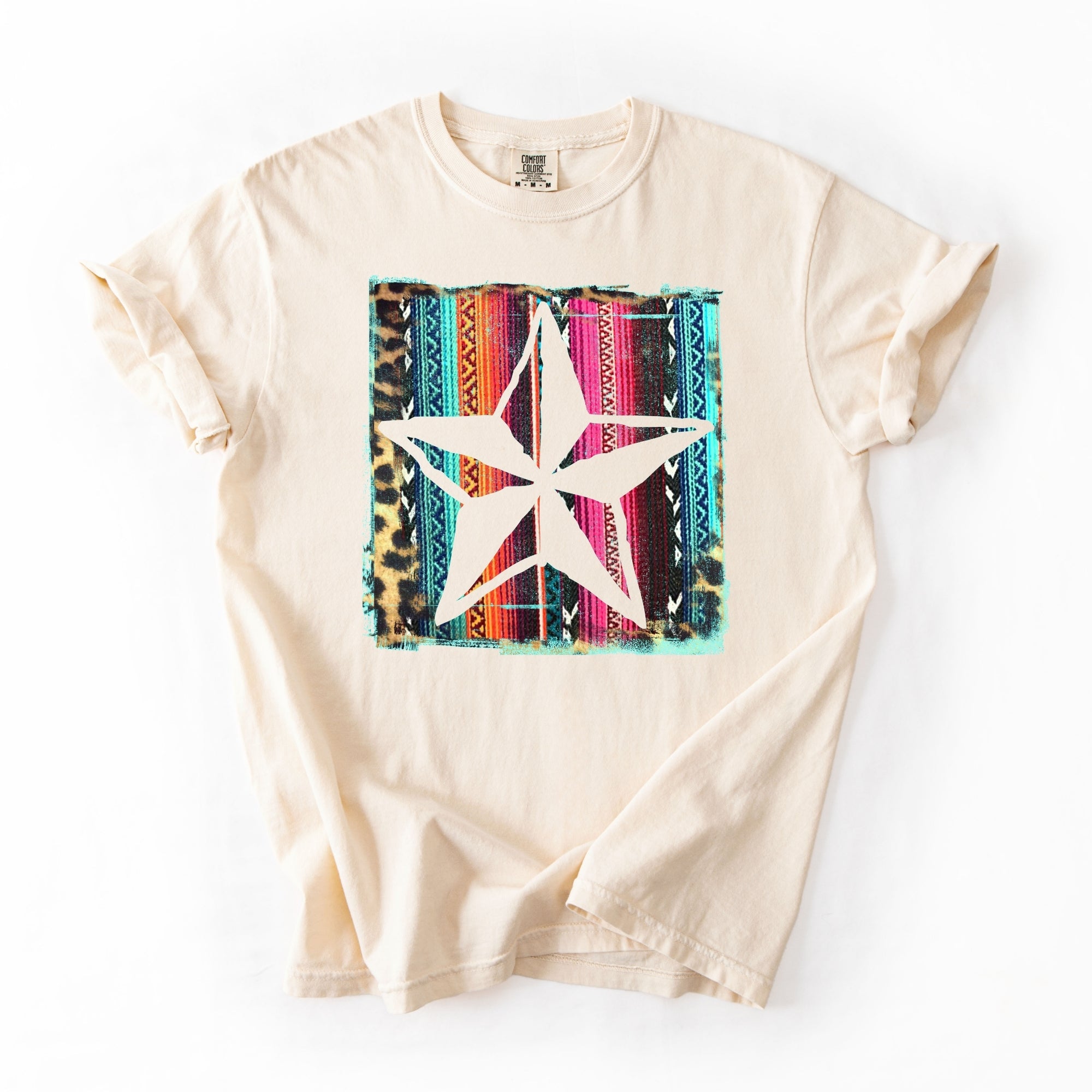 Distressed Colorful Star