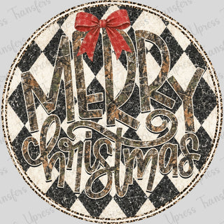 Distressed Diamond Merry Christmas