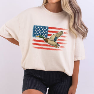 Distressed Flag and Mallard