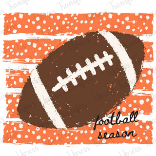 Distressed Football Drawing