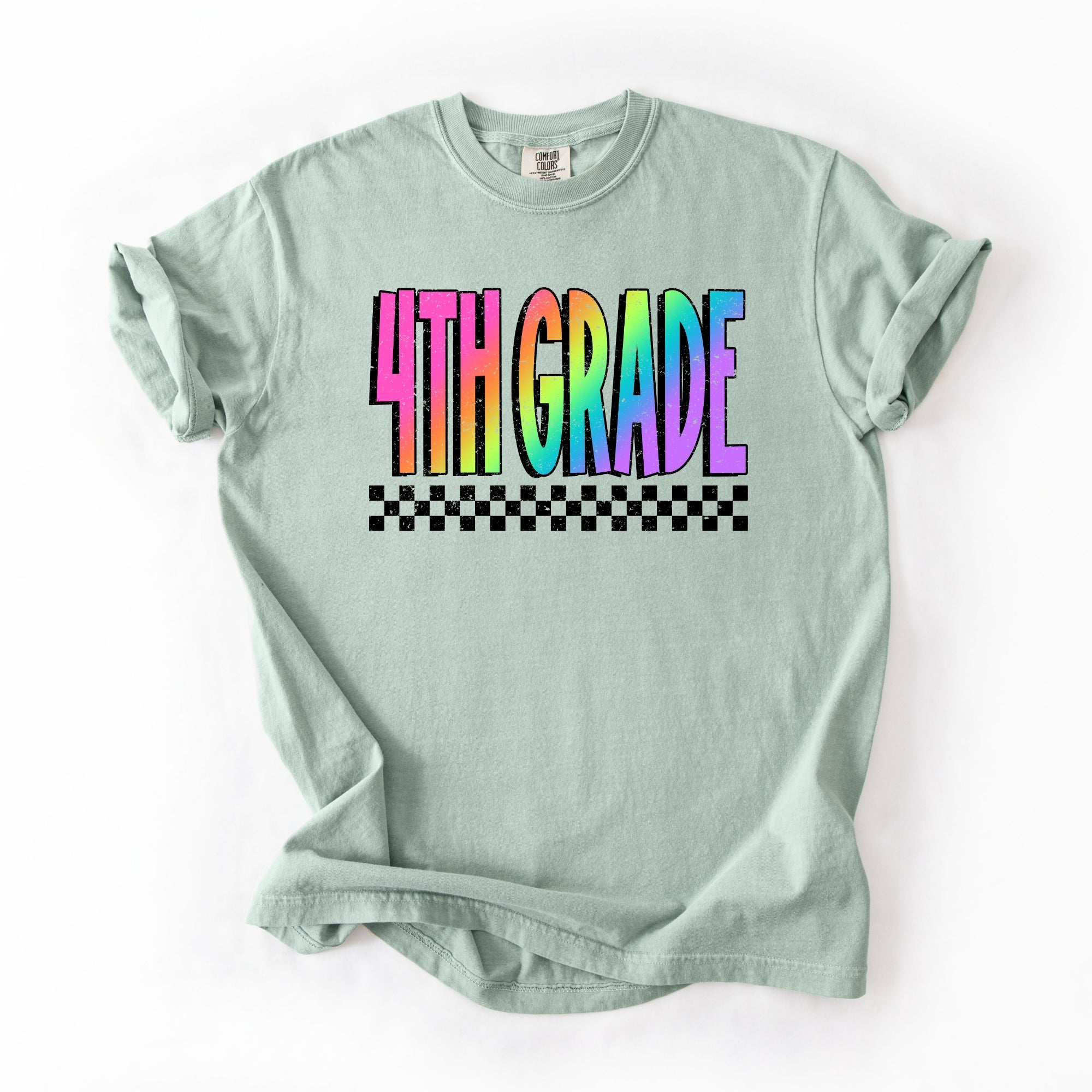 Distressed Fourth Grade Rainbow