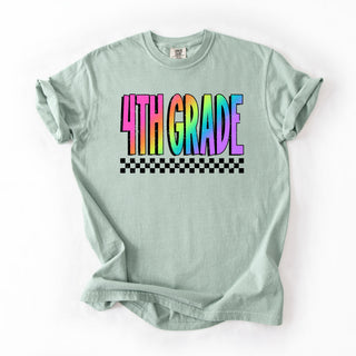 Distressed Fourth Grade Rainbow
