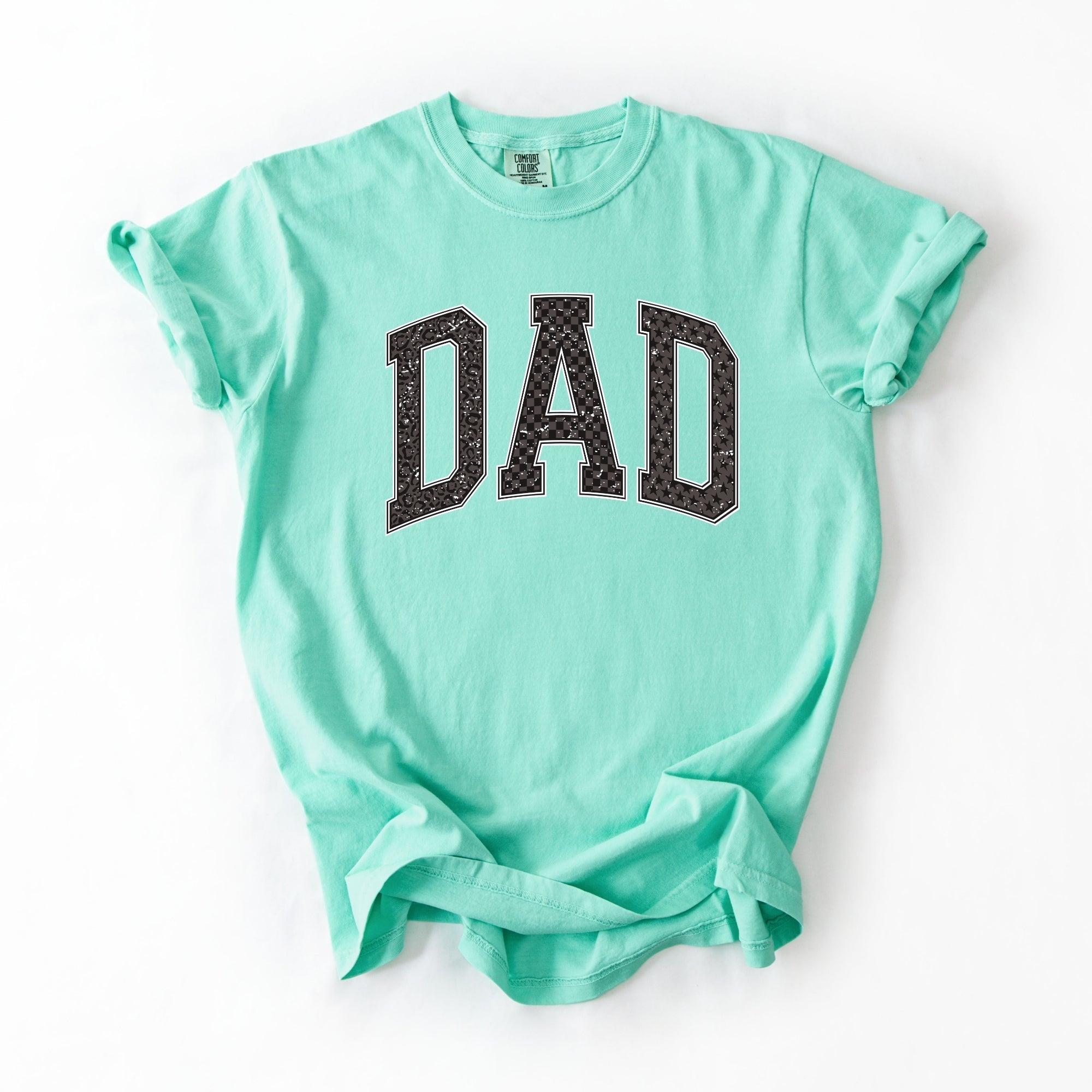 Distressed Grey Patterned Dad