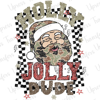 Distressed Holly Jolly Dude
