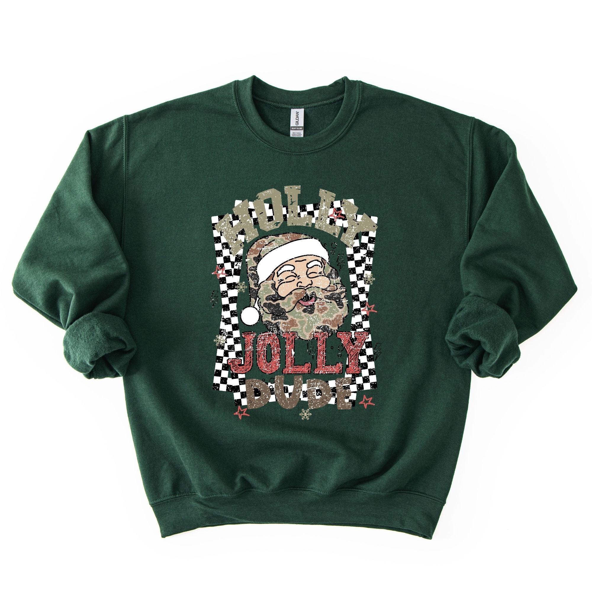 Distressed Holly Jolly Dude