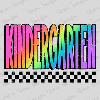 Distressed Kindergarten Rainbow
