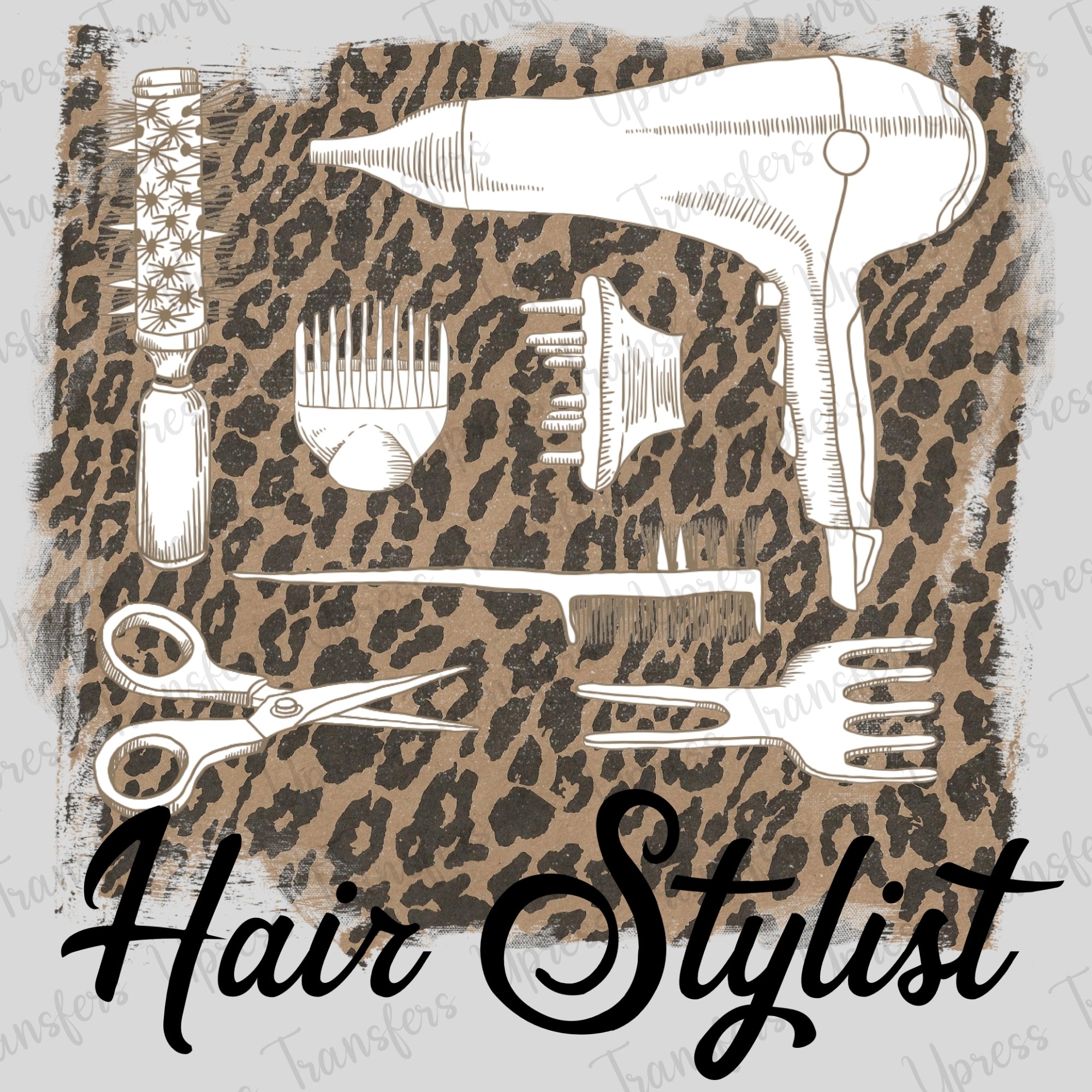 Distressed Leopard Hair Stylist