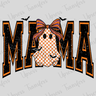 Distressed Mama Checkered Ghost
