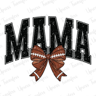 Distressed Mama Football Bow