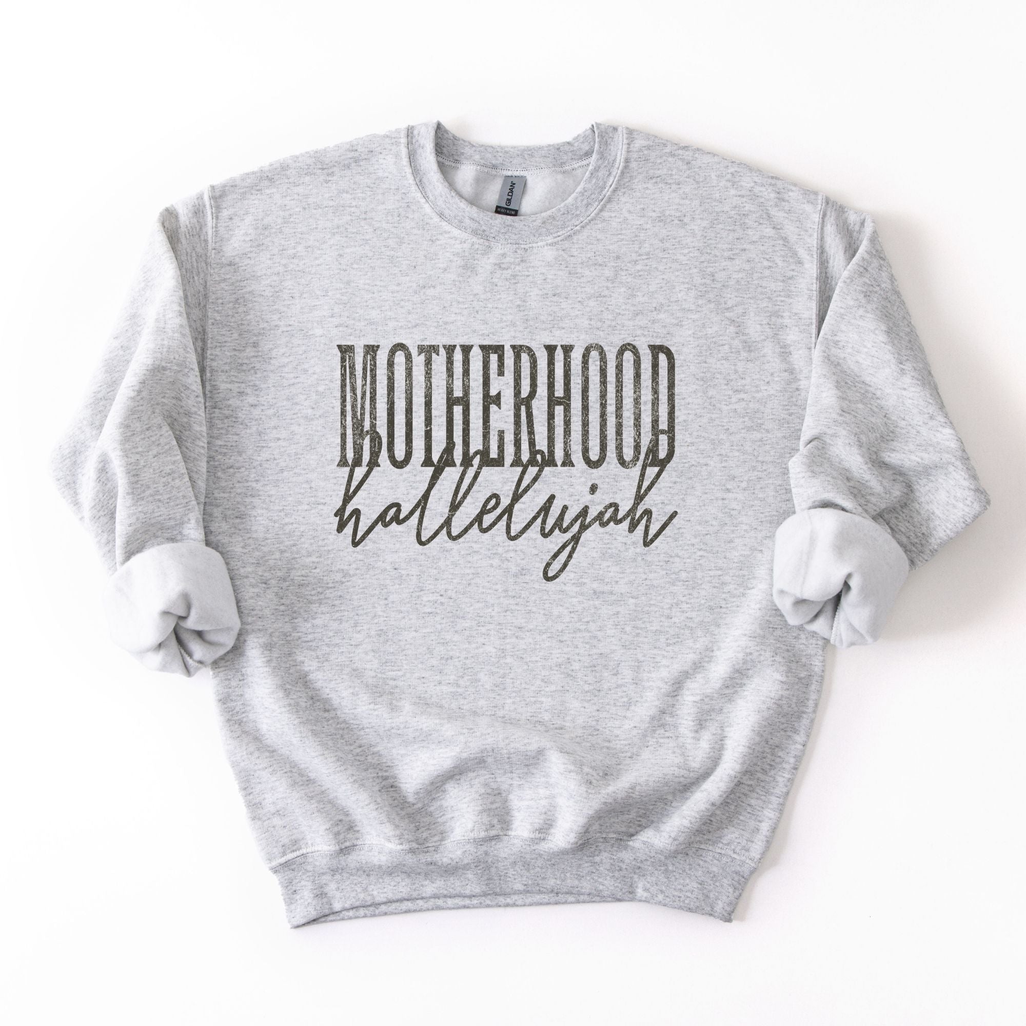 Distressed Motherhood Hallelujah Black