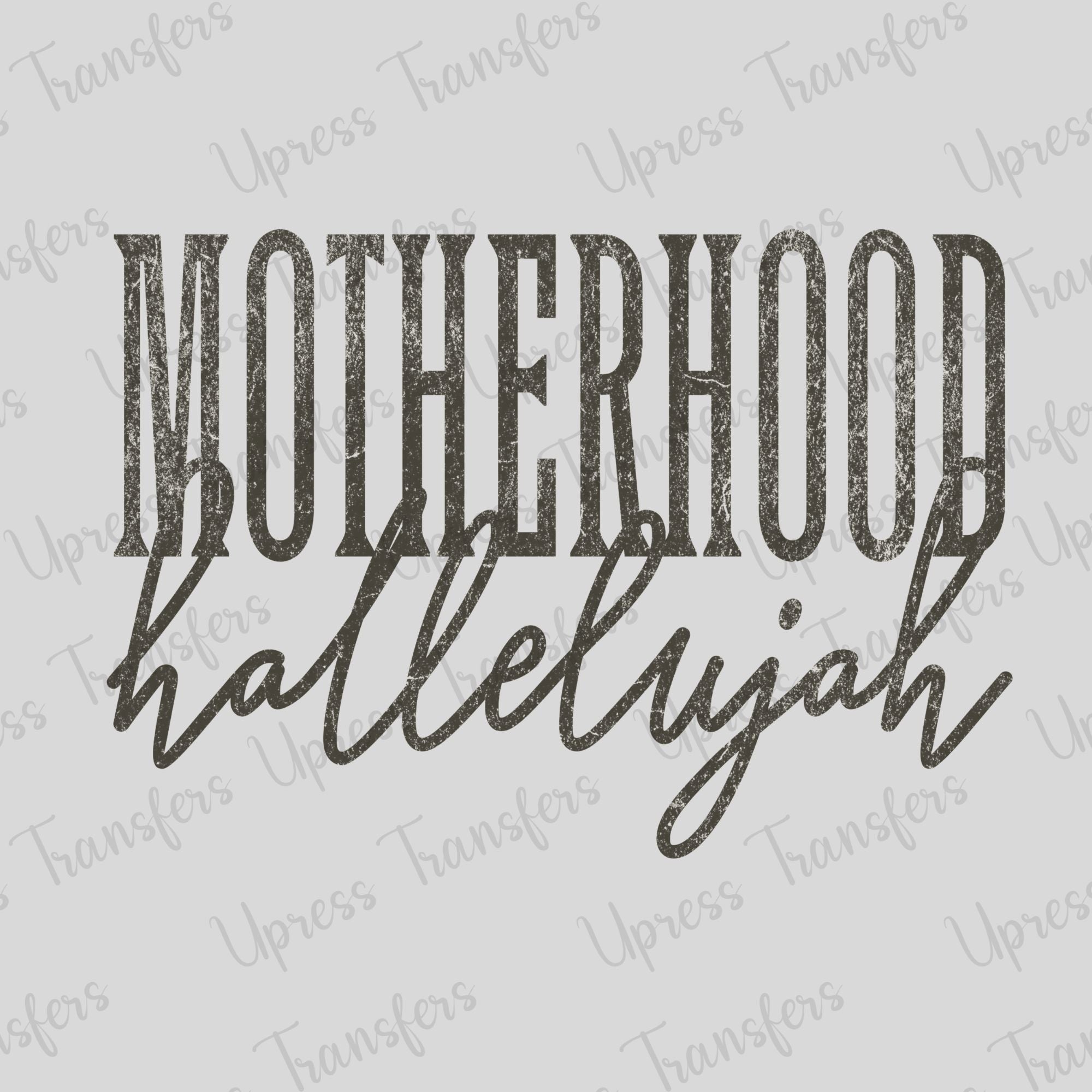 Distressed Motherhood Hallelujah Black
