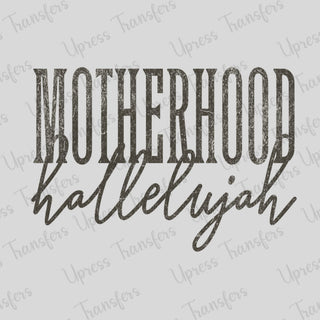 Distressed Motherhood Hallelujah Black
