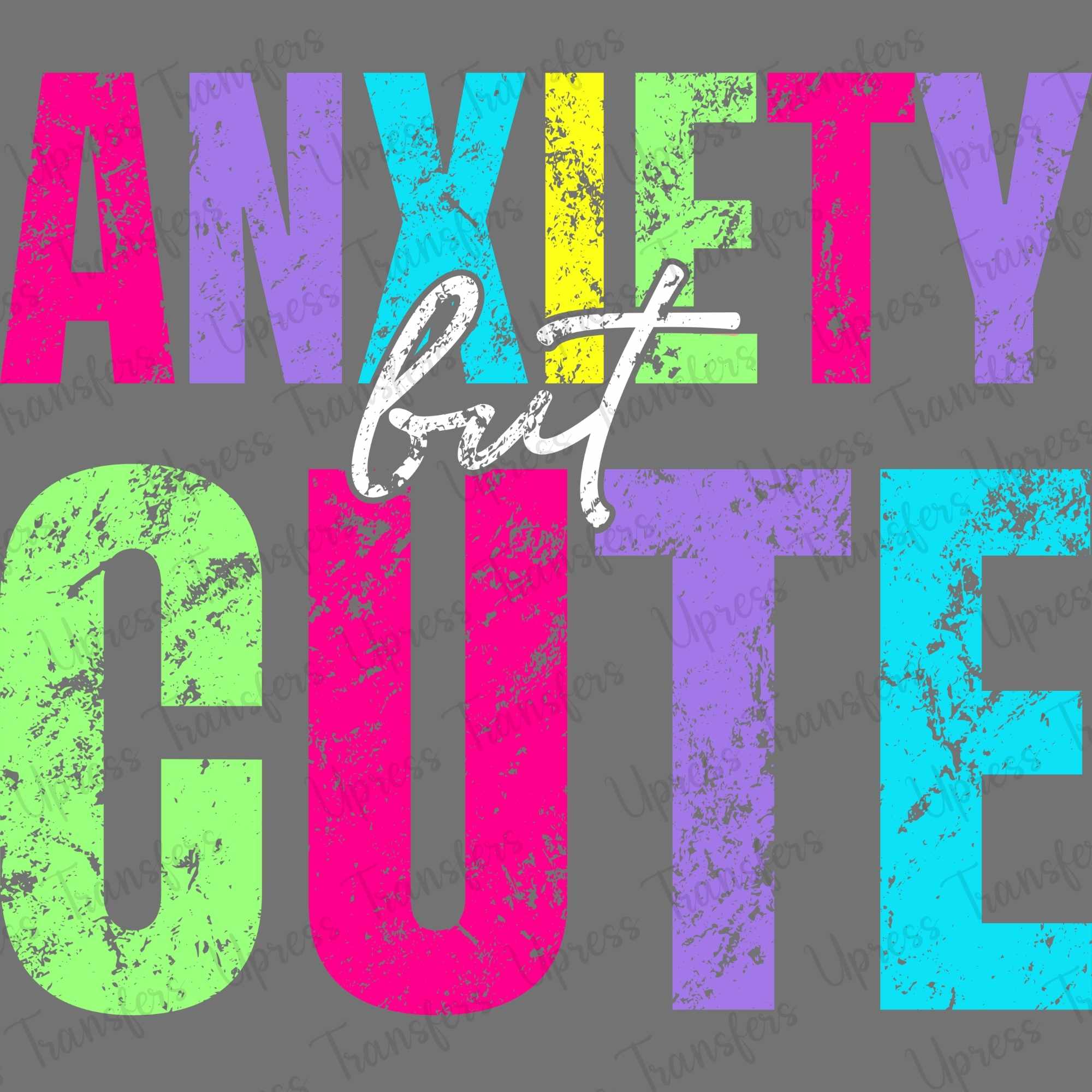 Distressed Multi Color Anxiety