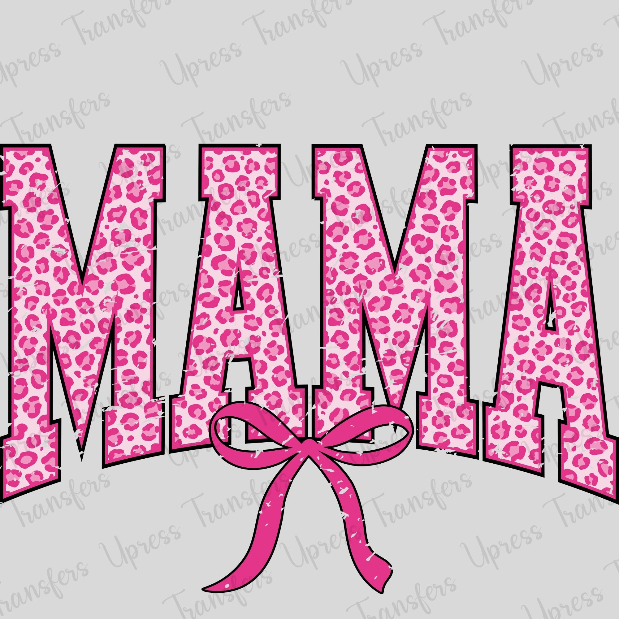 Distressed Pink Leopard Mama