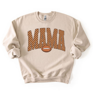Distressed Polka Dotted Football Mama