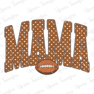 Distressed Polka Dotted Football Mama