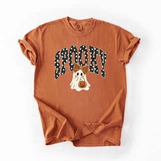 Distressed Polka Dotted Spooky Cute Ghost